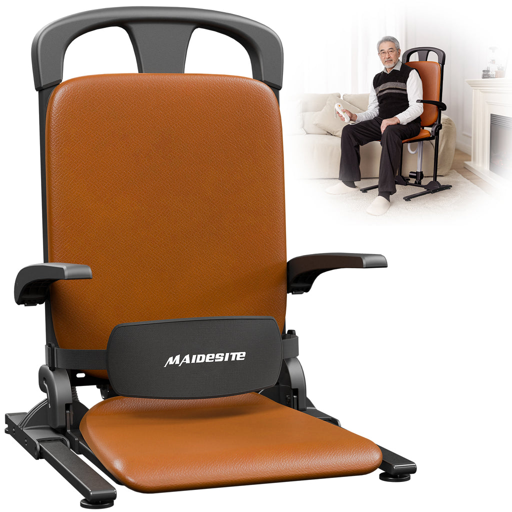 Maidesite AX15 電動フロアリフトチェア 【耐荷重200kg / T字型超安定ベース / コードレス充電式】 畳・床からの立ち上がり補助・転倒補助リフト